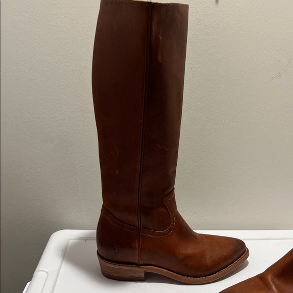 Brown Leather Knee-High FRYE Boots - Picture 6 of 15